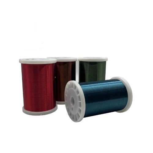 Modrá / zelená / červená / hnedá farba sklovna medený drôt pre vinutie cievok